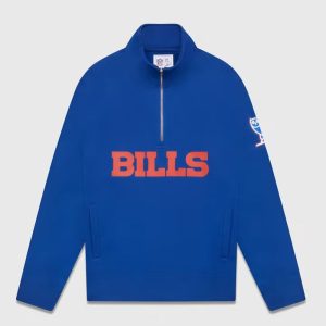 OVO X NFL Buffalo Bills 1/4 Zip Mock Neck